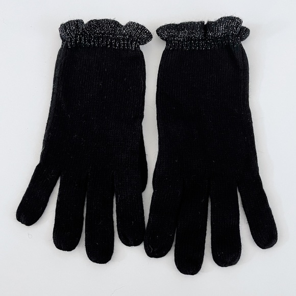Banana Republic Black Knit Gloves (Made of Italian Yarn) - Picture 2 of 5
